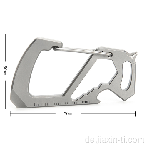 Schlüsselanhänger mit Karabiner aus Titanlegierung